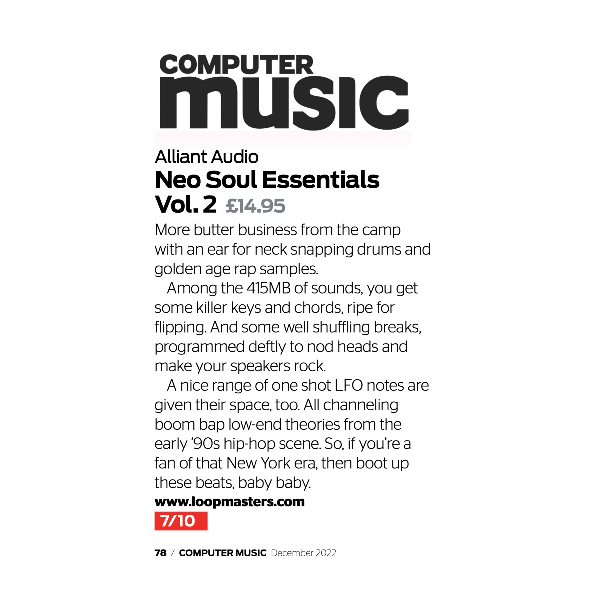 Computer Music_Alliant Audio_Review image